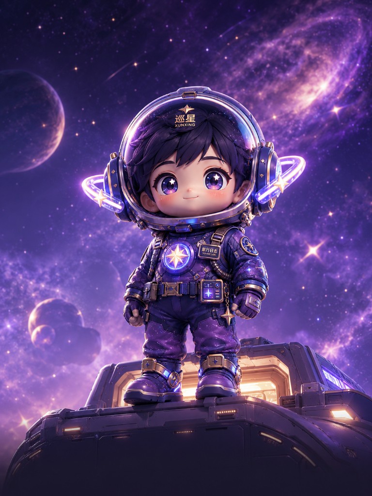 巡星站在舰面上的星际之旅
