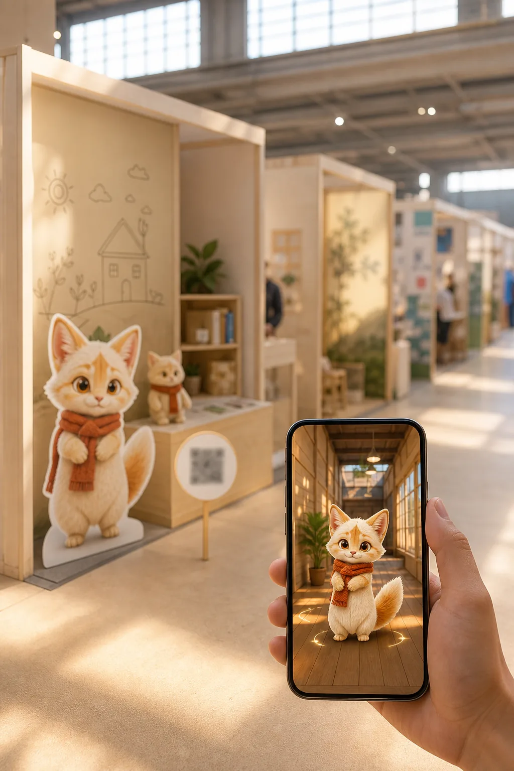 定制内容：展位扫码进入线上关卡
